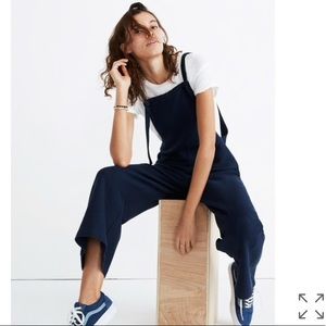 Madewell texture & thread tie-strap overalls